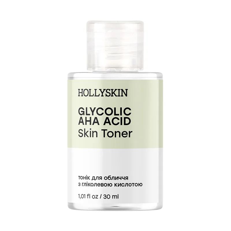 Тонік для обличчя HOLLYSKIN Glycolic AHA Acid Skin Toner (travel size) 30 ml