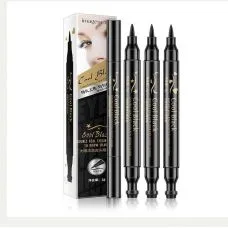 Водостійка підводка для очей зі штампом Зірочка IMAGES Cool Black Double Seal Eyeliner Pen to Show Charm #1 (1г)