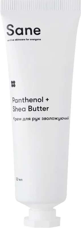 Крем для рук Sane Panthenol + Shea Butter зволожувальний 30 мл