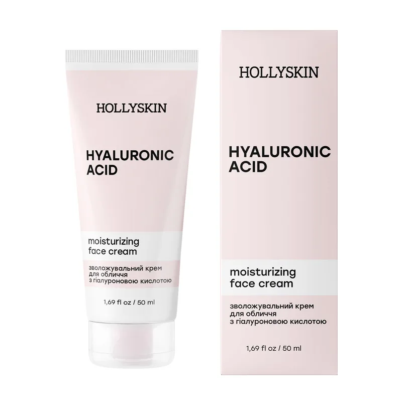 Зволожувальний крем для обличчя HOLLYSKIN Hyaluronic Acid з гіалуроновою кислотою