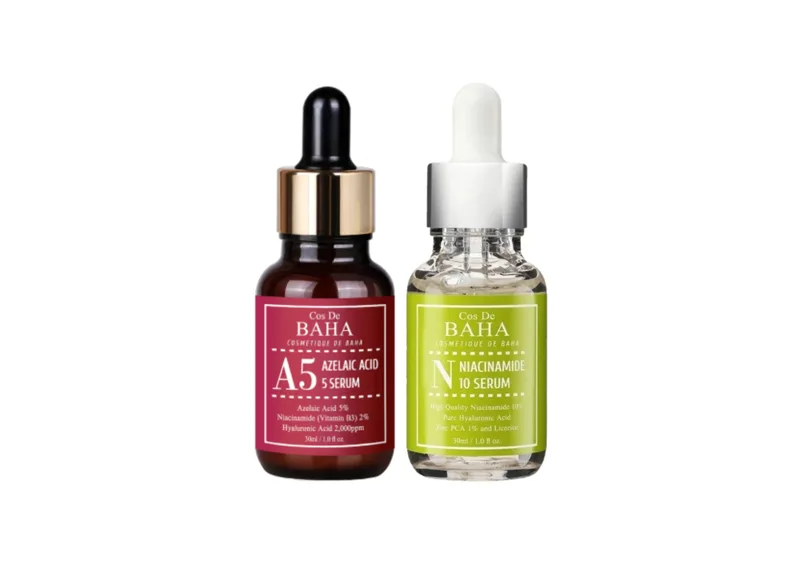 Акційний набір COS DE BAHA Niacinamide 10 Serum + Azelaic Acid 5 Serum