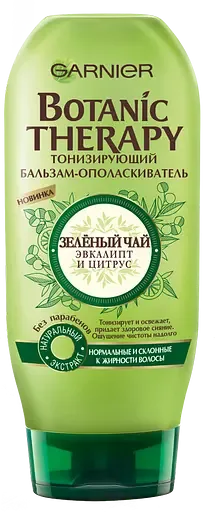 Бальзам-ополіскувач Garnier Botanic Therapy Зелений чай, евкаліпт і цитрус, для нормального волосся, 200 мл