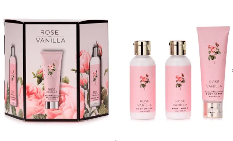 Набір подарунковий догляд за тілом Rose&Vanilla