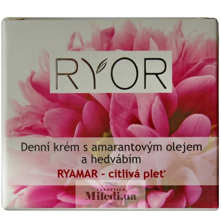 Денний крем з амарантовим маслом і протеїнами шовку Ryor Day Cream with Amaranth Oil & Silk 50 мл
