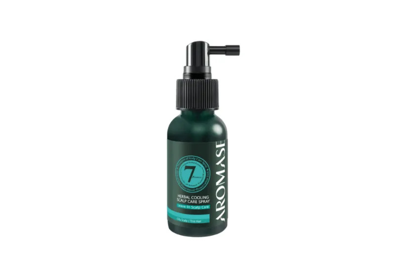 Охолоджувальний спрей для жирної шкіри голови AROMASE Herbal Cooling Scalp Care Spray для себорегуляції та зниження свербежу