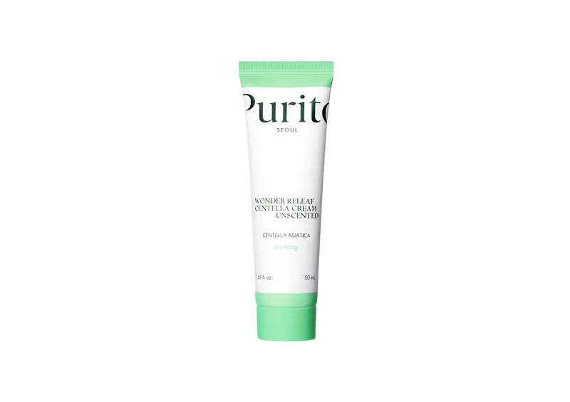 Крем для чутливої шкіри з центелою без ефірних олій PURITO Wonder Releaf Centella Cream Unscented 50 мл