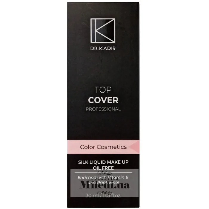 Тональний крем Dr. Kadir Top Cover Silk Liquid Make Up Oil Free 30 мл