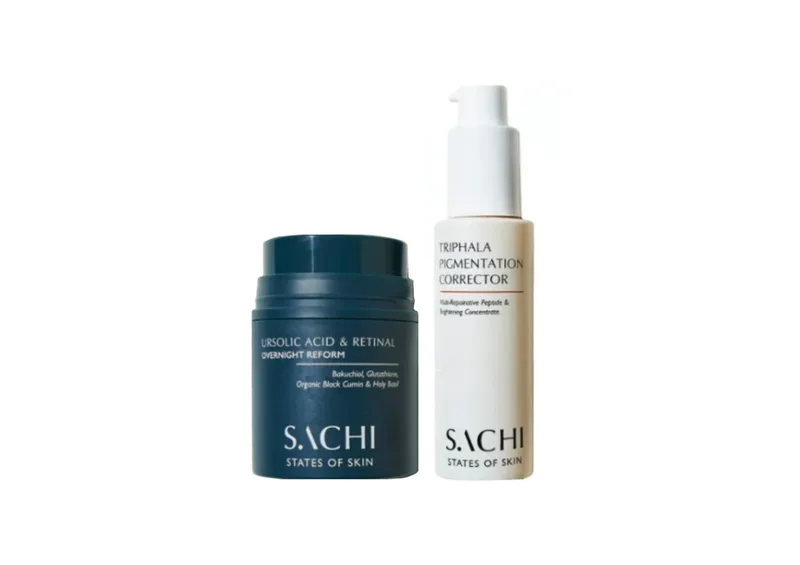 Акційний набір SACHI SKIN Ursolic Acid & Retinal Serum + Triphala Pigmentation Corrector