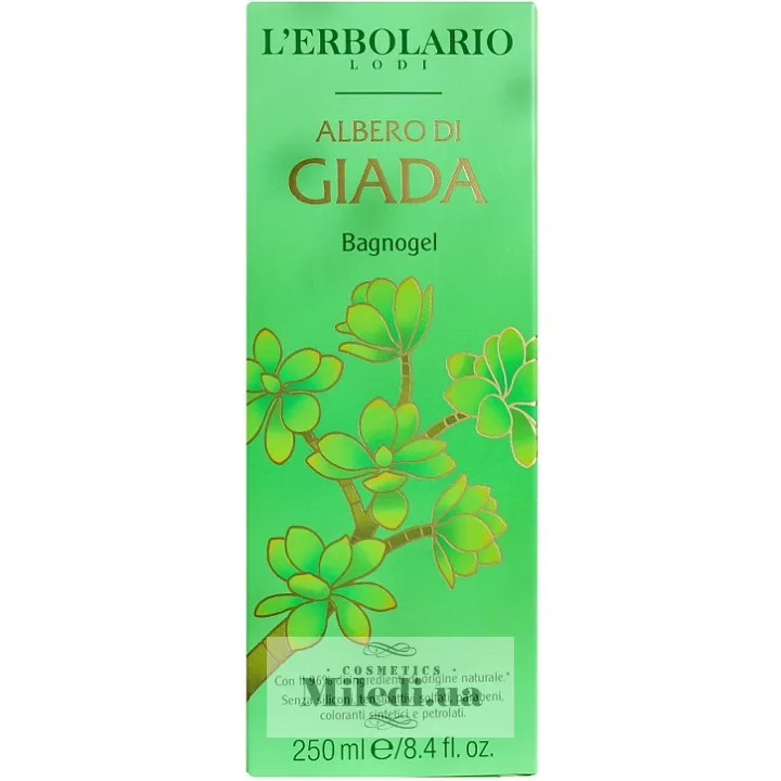 Гель для душу Піна для ванни Нефритова квітка L`Erbolario Bagnogel Albero di Giada 250 мл
