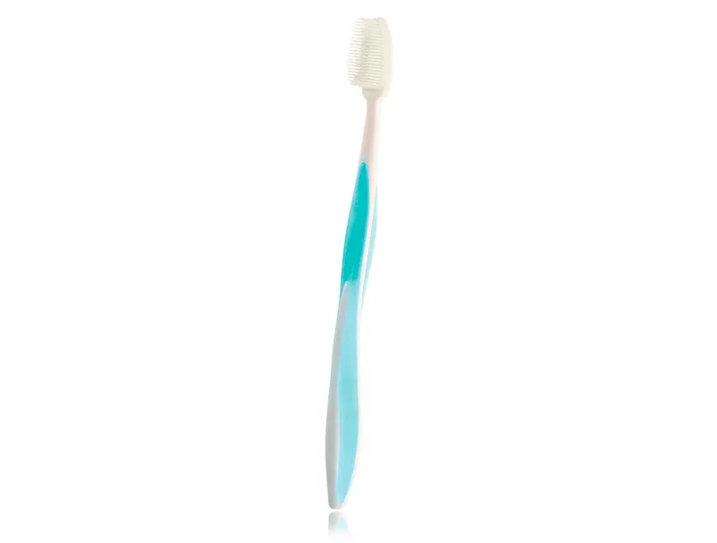 Силіконова зубна щітка Блакитна EcoDeViva by TianDe ProDental Toothbrush Blue