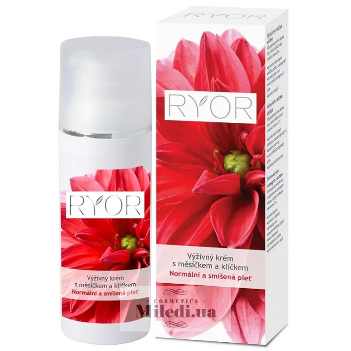 Поживний крем з календулою і паростками Ryor Nourishing Cream with Marigold and Germ Oil 50 мл