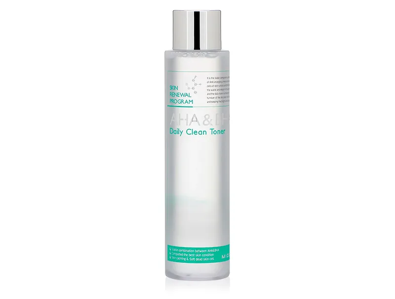 Тонер-пілінг для обличчя Mizon AHA & BHA Daily Clean Toner, 150мл