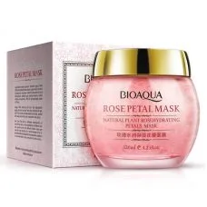 Гелева маска для обличчя з пелюстками троянд BIOAQUA Rosepetal Mask Natural Plant Rosehydrating Petals Mask (120г)
