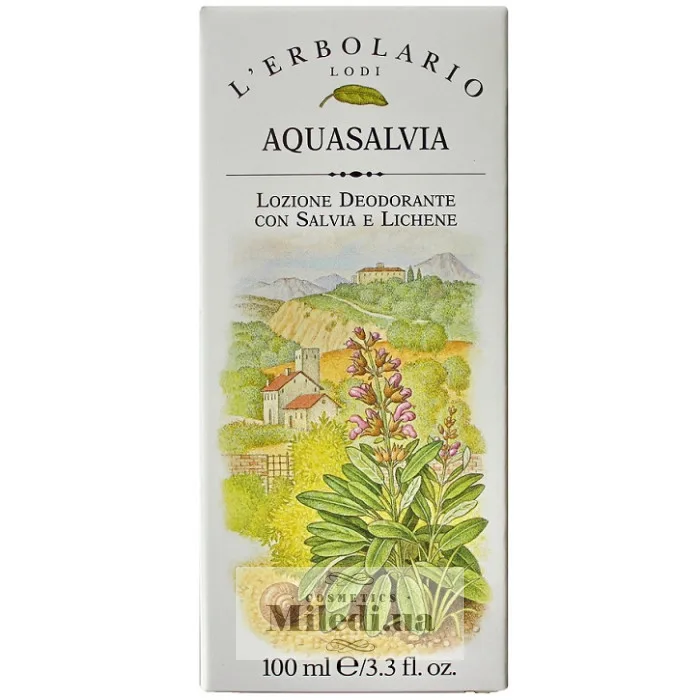 Дезодорант-вода на основі шавлії L`Erbolario Aquasalvia Lozione Deodorante Alla Salvia e Al Lichene 100 мл