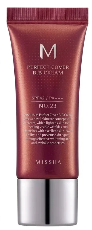 BB-крем для обличчя Missha M Perfect Cover BB Cream SPF 42 / PA +++ відтінок 23 Natural Beige