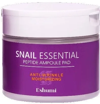 Тонер-педі для обличчя Eshumi Peptide Ampoule з муцином равлика 280 г х 70 шт.