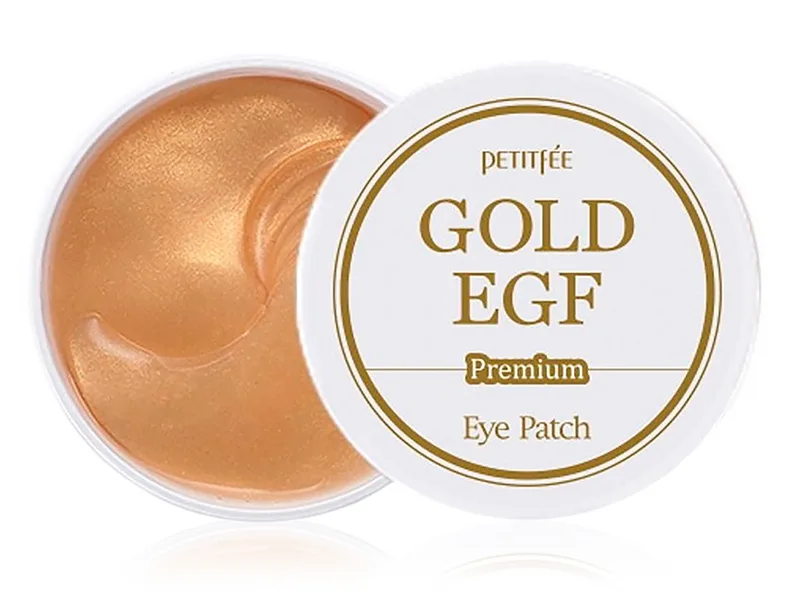 Гідрогелеві патчі під очі із золотом і EGF Petitfee Premium Gold & EGF Eye Patch, 60шт
