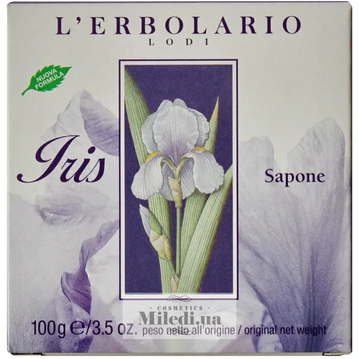 Парфумоване натуральне мило Ірис L`Erbolario Iris Sapone 100 г