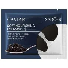 Гідрогелеві патчі для очей із чорною ікрою антивікові SADOER Caviar Soft and Nourishing Eye Mask (7.5г)