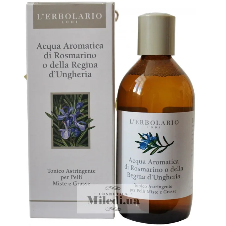 Ароматизований тонік Розмарин Вода Угорської королеви L`Erbolario Acqua aromatica Rosmarino della Regina 200 мл