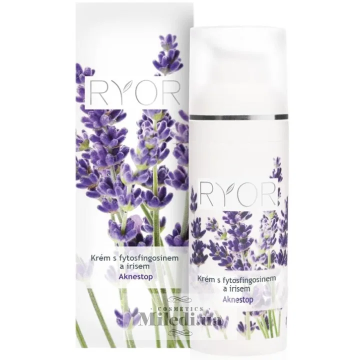 Крем Акнестоп з фітосфінгозіном і ірисом для проблемної шкіри Ryor Cream with Phytosphingosine & Iris 50 мл