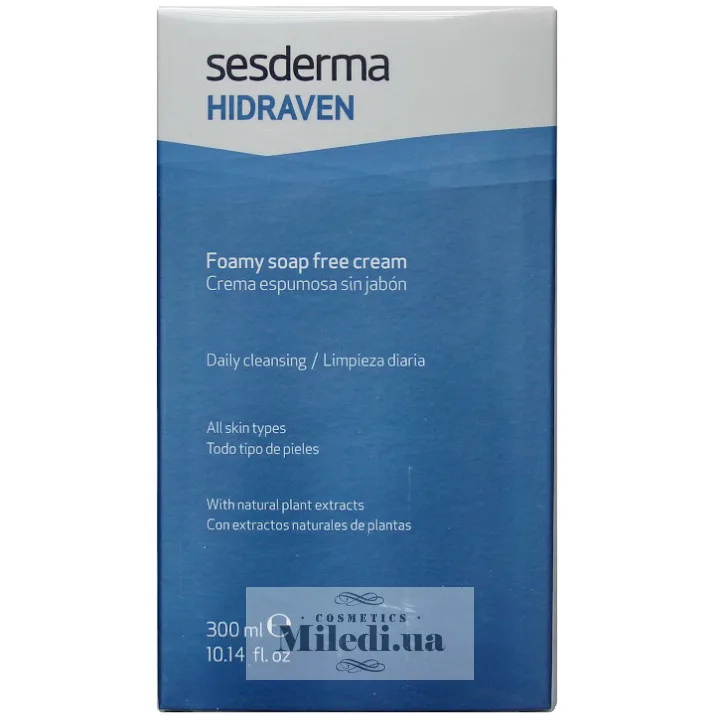 Крем-пінка для вмивання Sesderma Laboratories Hidraven Soap Free Foamy Cream 300 мл