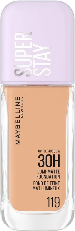Тональна основа з природним матовим фінішем Maybelline New York Super Stay Lumi-Matte 119, 35 мл