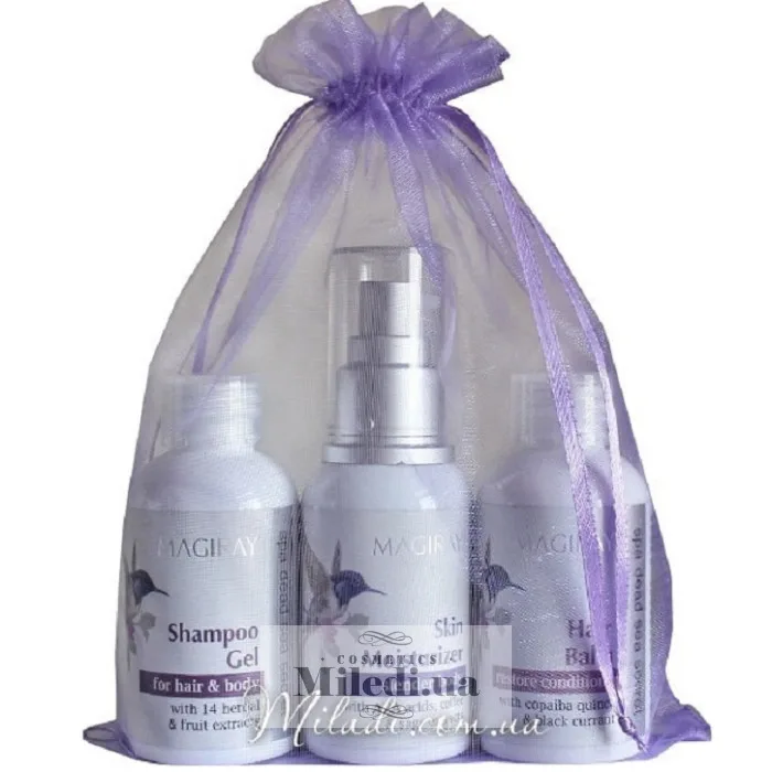 Дорожній набір для подорожі Magiray Spa Travel Set 3х50 мл
