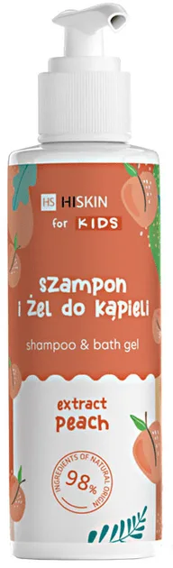 HISKIN for KIDS шампунь та гель для купання Персик, 280мл