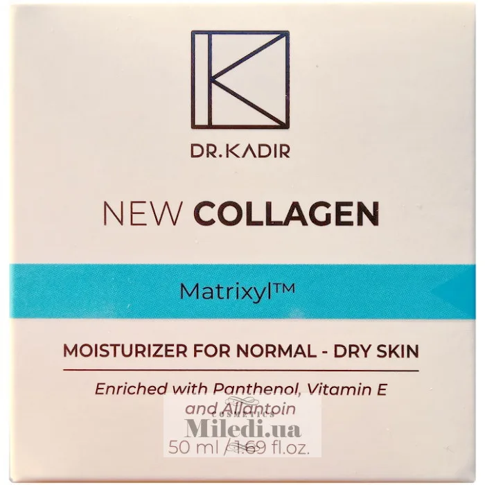 Зволожуючий крем з мікроколагеном Dr. Kadir New Collagen Moisturizer Cream For Dry Skin