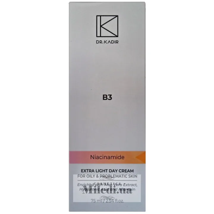 Екстра легкий крем для жирної і проблемної шкіри Dr. Kadir B3 Extra Light Day Cream