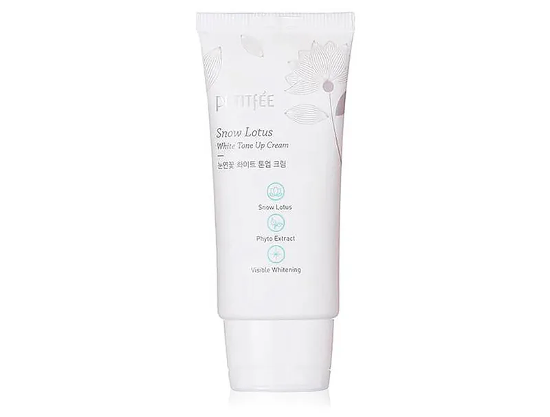 Зволожуючий і освітлюючий крем для обличчя Petitfee Snow Lotus White Tone Up Cream, 50мл