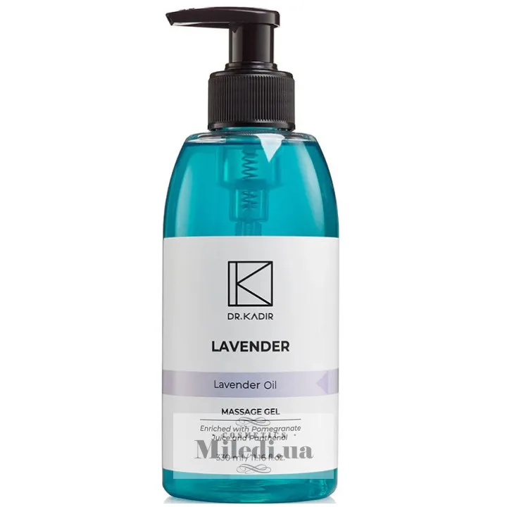 Гель для масажу обличчя і тіла Лаванда Dr. Kadir Lavender Massage Gel, 330 мл