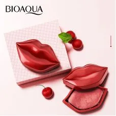 Тканинні патчі для губ з екстрактом вишні зволожуючі BIOAQUA Cherry Collagen Moisturizing Essence Lip Film (60г / 20шт)