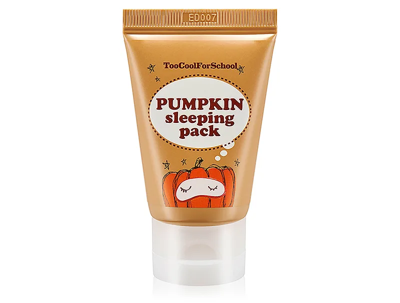 Нічна маска для обличчя з гарбузовим екстрактом Too Cool For School Pumpkin Sleeping Pack