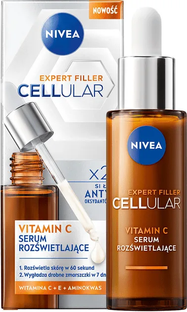 Сироватка NIVEA Cellular Expert Filler з вітаміном С для відновлення сяйва 30 мл