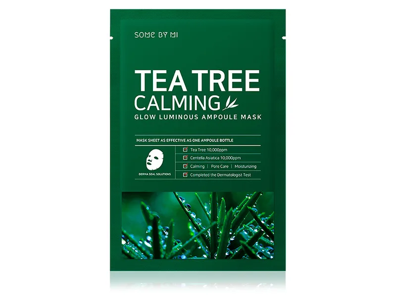 Заспокійлива маска для обличчя з чайним деревом Some By Mi Tea Tree Calming Glow Luminous Ampoule Mask