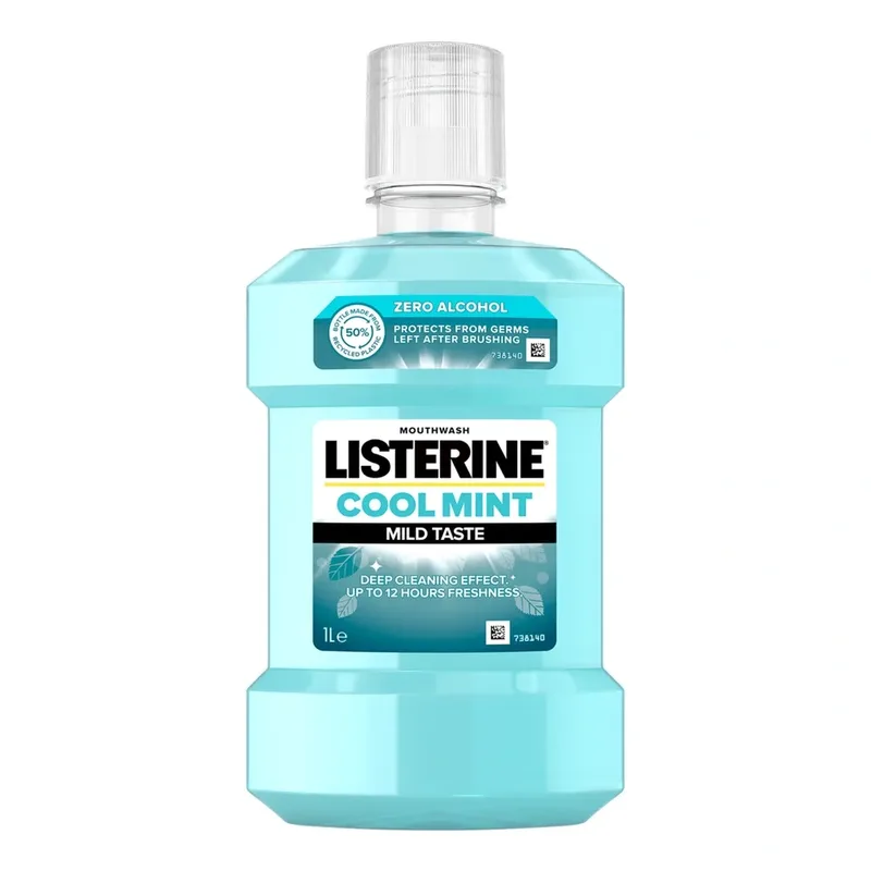 Listerine Cool Mint Mild Taste засіб для полоскання ротової порожнини 1000 мл