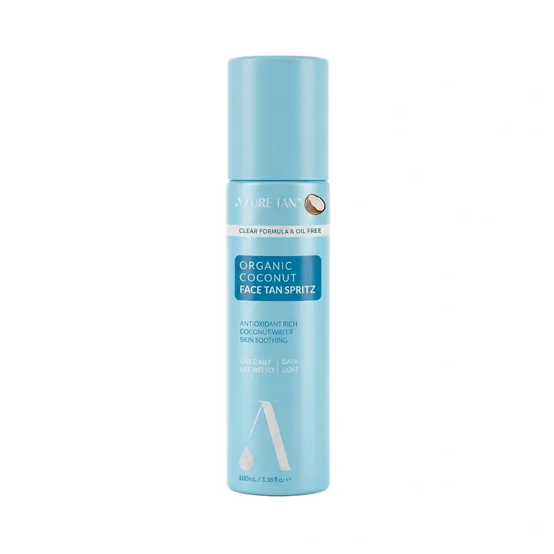 Azure Tan Organic Coconut Face Tan Spritz спрей для обличчя для поступової засмаги з кокосовою водою 100 мл