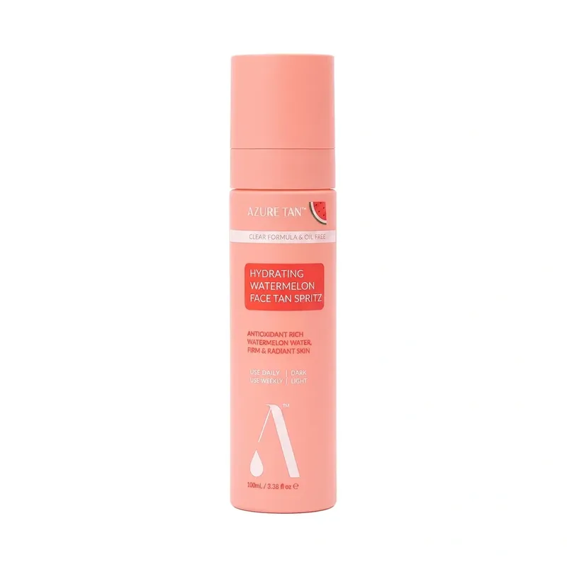 Azure Tan Hydrating Watermelon Face Tan Spritz спрей для обличчя для поступової засмаги з водою кавуна 100 мл