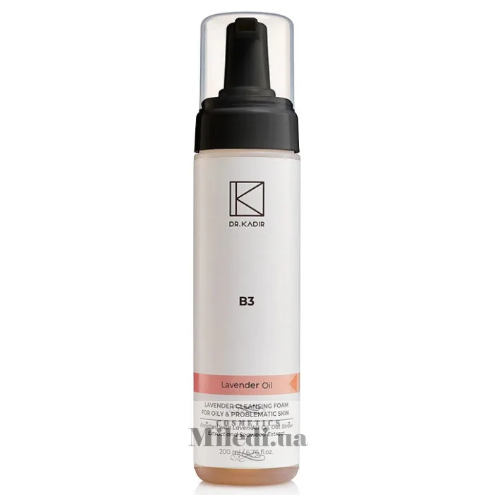 Очищаюча пінка з лавандою для проблемної шкіри Dr. Kadir B3 Lavender Cleansing Foam 200 мл