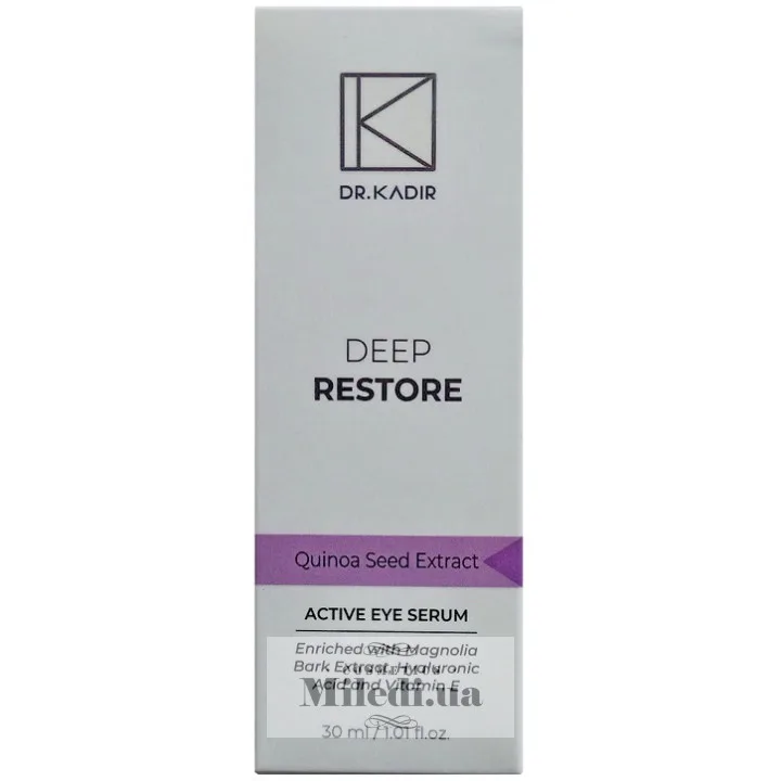 Сироватка для глибокого відновлення шкіри навколо очей Dr. Kadir Deep Restore Active Eye Serum 30 мл
