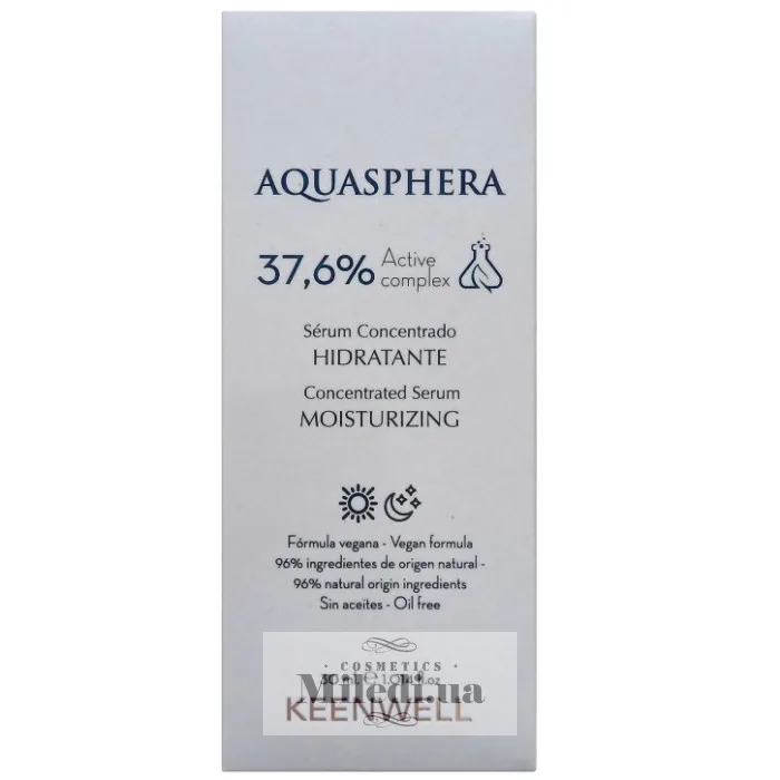 Зволожуюча сироватка концентрат Keenwell Aquasphera Moisturizing Concentrated Serum 37.6% Active Complex 30 мл