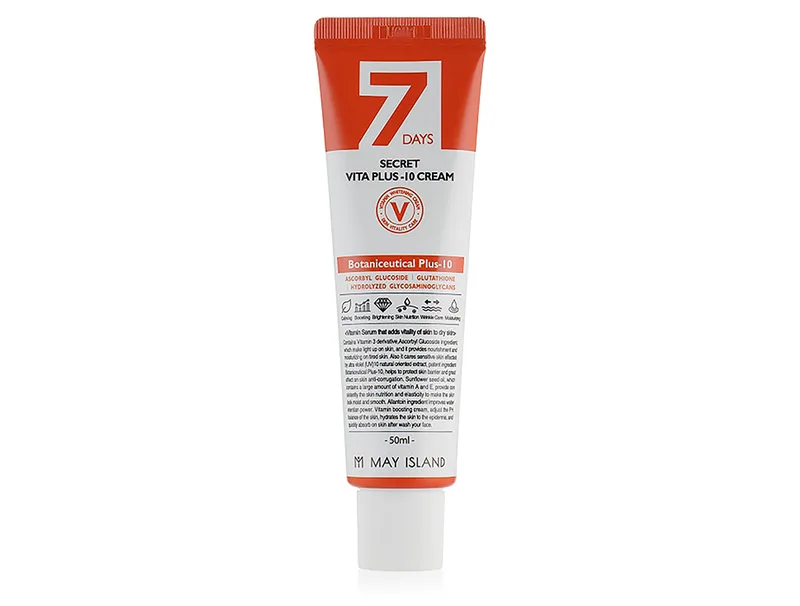 Вітамінний крем для обличчя May Island 7 Days Secret Vita Plus-10 Cream, 50мл
