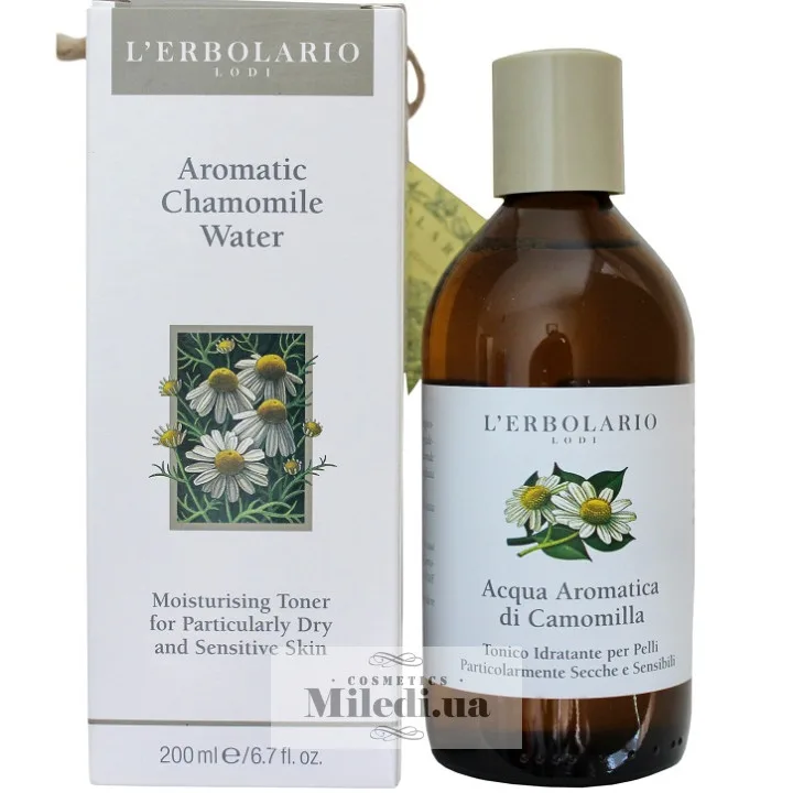 Ароматизований тонік Ромашка L`Erbolario Acqua Aromatica di Camomilla 200 мл