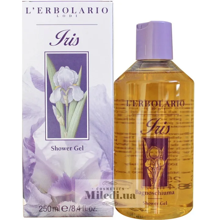 Гель для душу Піна для ванни Ірис L`Erbolario Iris Bagnoschiuma 250 мл