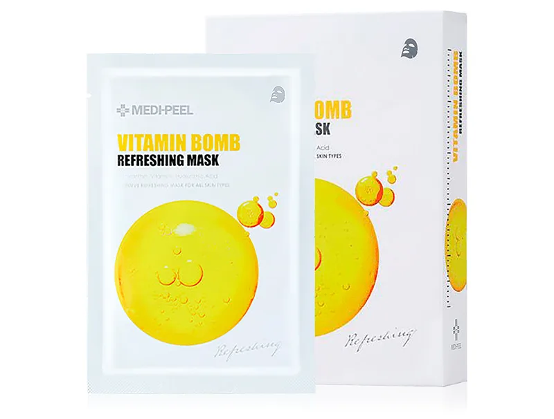 Освіжаюча маска для обличчя з вітамінним комплексом Medi-Peel Vitamin Bomb, 10шт