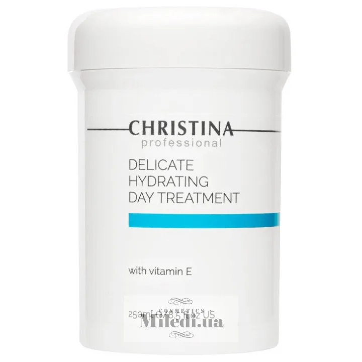 Делікатний зволожуючий денний лікувальний крем із вітаміном Е Christina Delicate Hydrating Day Treatment 250 мл