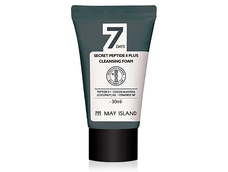 Очищаюча пінка для обличчя з пептидним комплексом May Island 7 Days Secret Peptide 8 Plus Cleansing Foam, 30мл