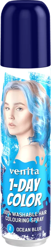 Спрей тонуючий Venita 1-DAY Color ocean blue 50 мл